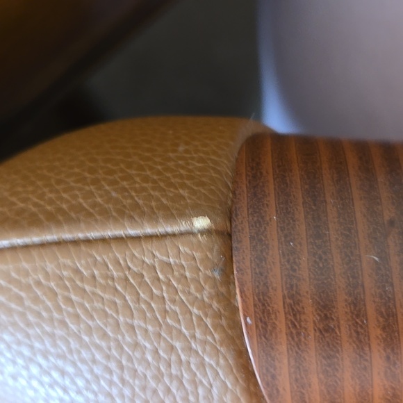 Michael Kors Britt Leather Ankle Booties Size 11 Luggage Color - Picture 8 of 12